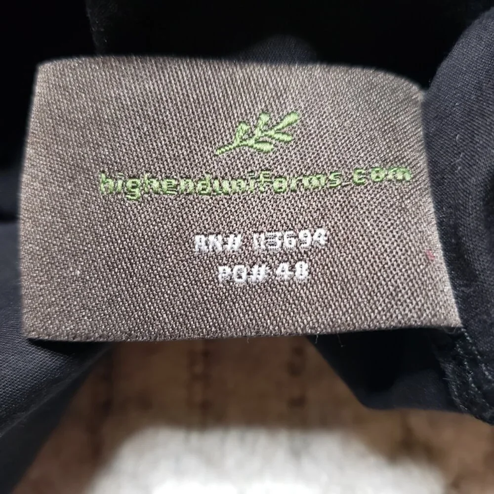 High End Uniforms Restaurant Women’s Open Collar Fitted Shirt (3/4 Sleeve) Size - Picture 3 of 8